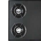 Accucold 30" Wide Open Burner Gas Cooktop in Black with Spark Ignition