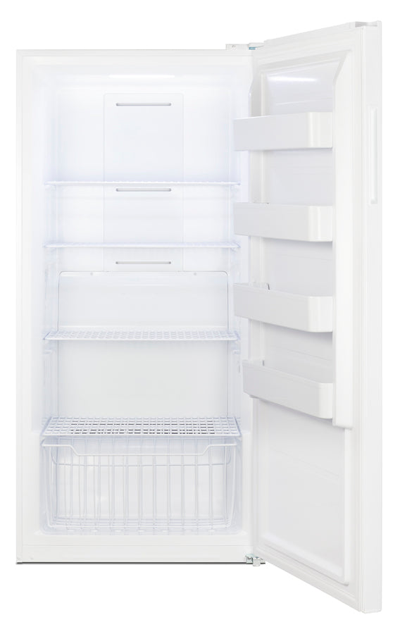 Upright 22 cu.ft. convertible freezer/refrigerator in white