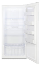 Upright 22 cu.ft. convertible freezer/refrigerator in white