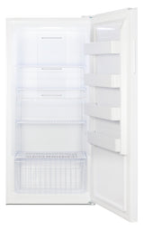 Upright 22 cu.ft. convertible freezer/refrigerator in white
