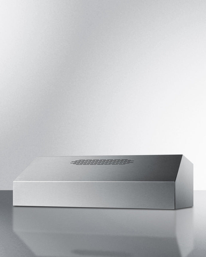 Accucold 36 inch wide 390CFM convertible range hood in stainless steel finish