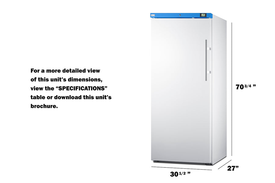 Upright 18 cu.ft. all-refrigerator with lock (Model URM19WLHD)