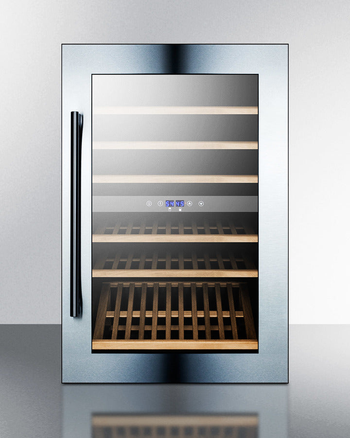 51 bottle fully integrated dual zone wine cellar with digital controls and LED lighting (Model VC60D)
