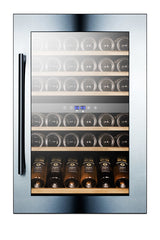 51 bottle fully integrated dual zone wine cellar with digital controls and LED lighting (Model VC60D)