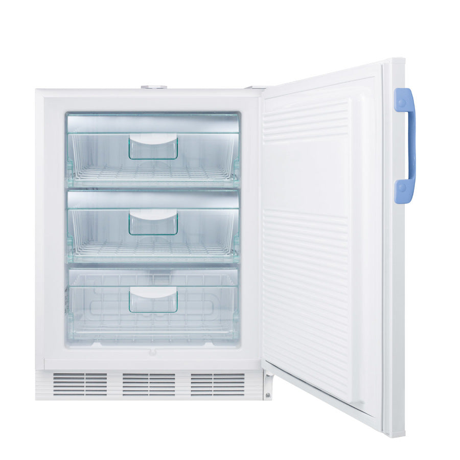 Accucold Built-in undercounter medical/scientific -25ºC capable all-freezer, Left Hinge, ADA – VT65MLBIMED2ADALHD - Open