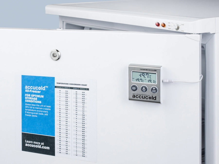Accucold Built-in undercounter freezer capable of -25º C operation; includes audible, Left Hinge – VT65MLBIMEDLHD
