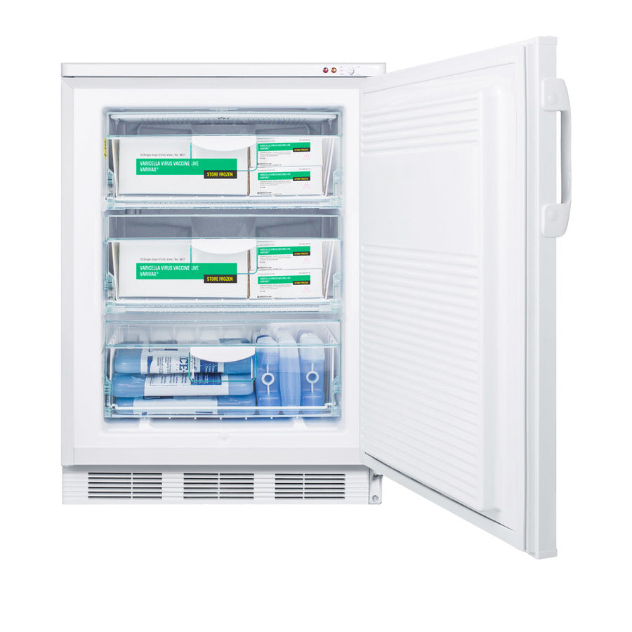 Accucold Built-in undercounter freezer capable of -25º C operation; includes audible, Left Hinge – VT65MLBIMEDLHD