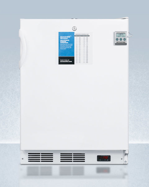 Accucold 24" wide all-freezer for freestanding use, Left Hinge, ADA – VT65MLPLUS2ADALHD