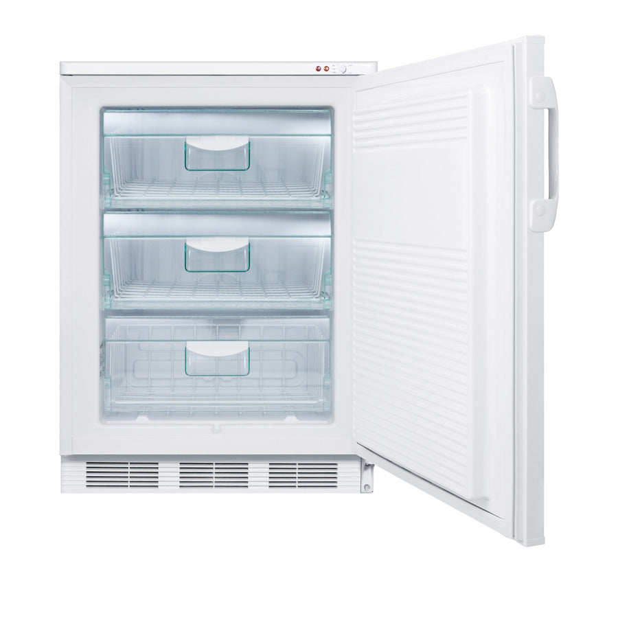 Accucold 24" wide all-freezer for freestanding use, Left Hinge – VT65MLPLUS2LHD