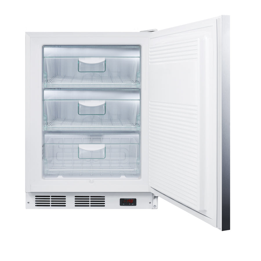 24" Wide All-Freezer, ADA Compliant, ADA (Model VT65MLSSHHADA) - Open