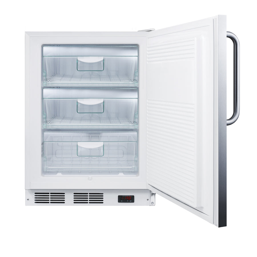 24" Wide All-Freezer, ADA Compliant, ADA (Model VT65MLSSTBADA) - Open