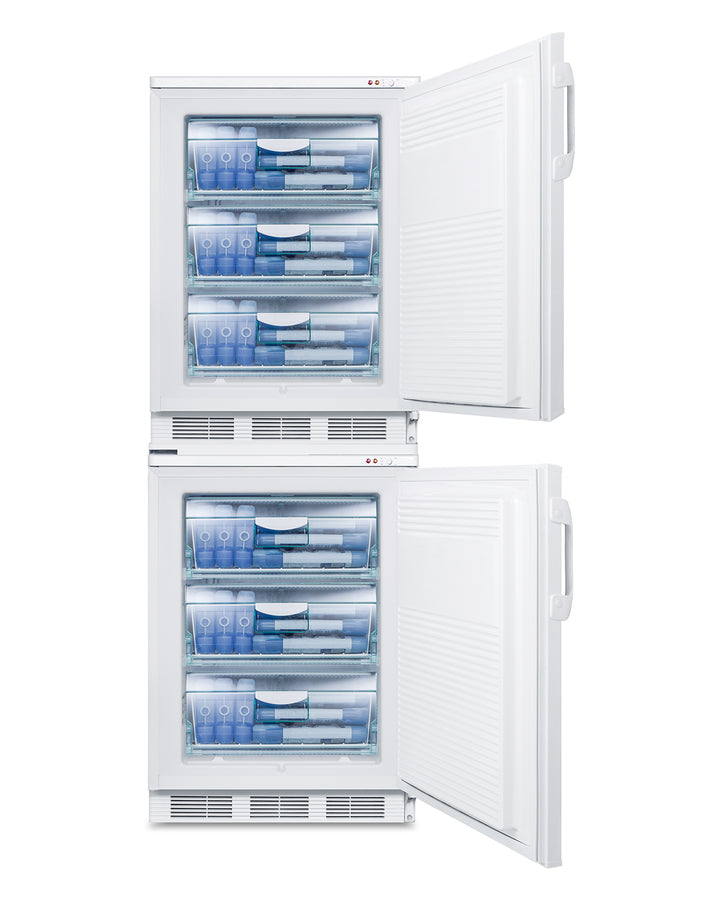 24" Wide Stacked All-Freezers