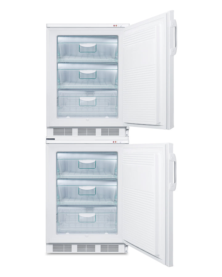24" Wide Stacked All-Freezers