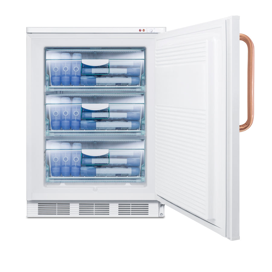 24" Wide All-Freezer with Antimicrobial Pure Copper Handle