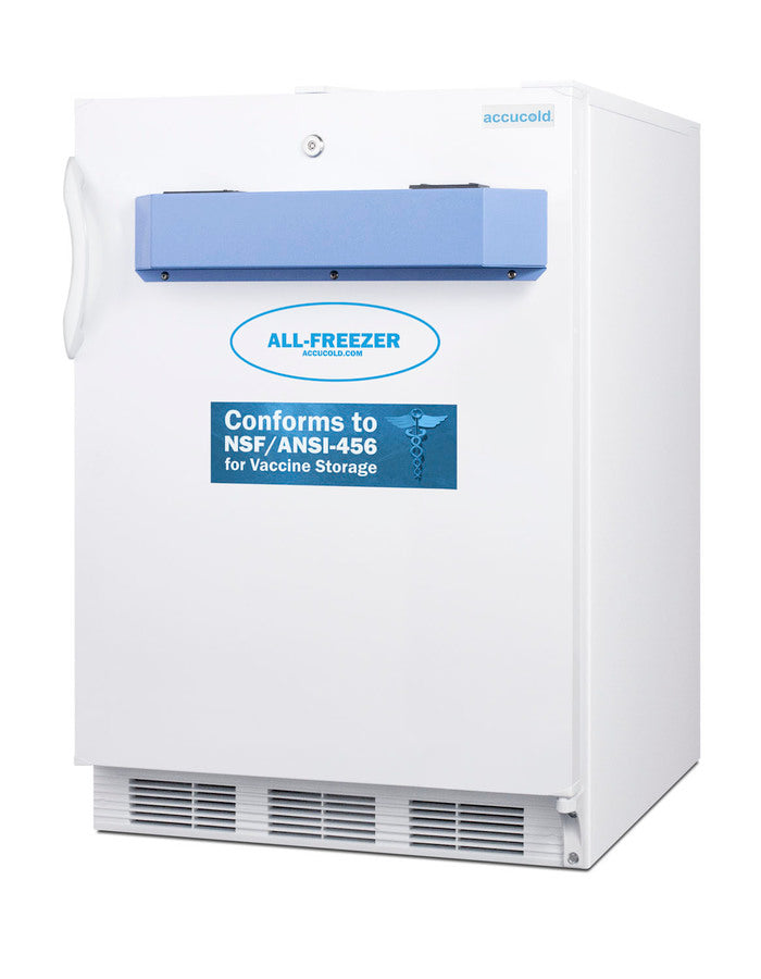 Accucold Built-in undercounter -30ºC all-freezer certified to NSF/ANSI 456, Left Hinge, ADA – VT65MLVAC456ADALHD - Angle