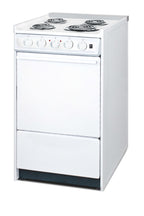 20" Wide Slide-in Style Electric Coil Top Range in White