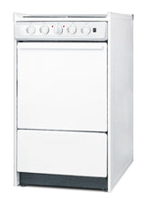 20" Wide Slide-in Style Electric Coil Top Range in White