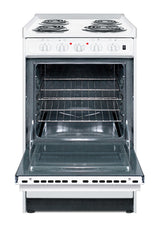 20" Wide Slide-in Style Electric Coil Top Range in White