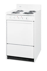 Accucold 20" Wide Electric Coil Top Range in White