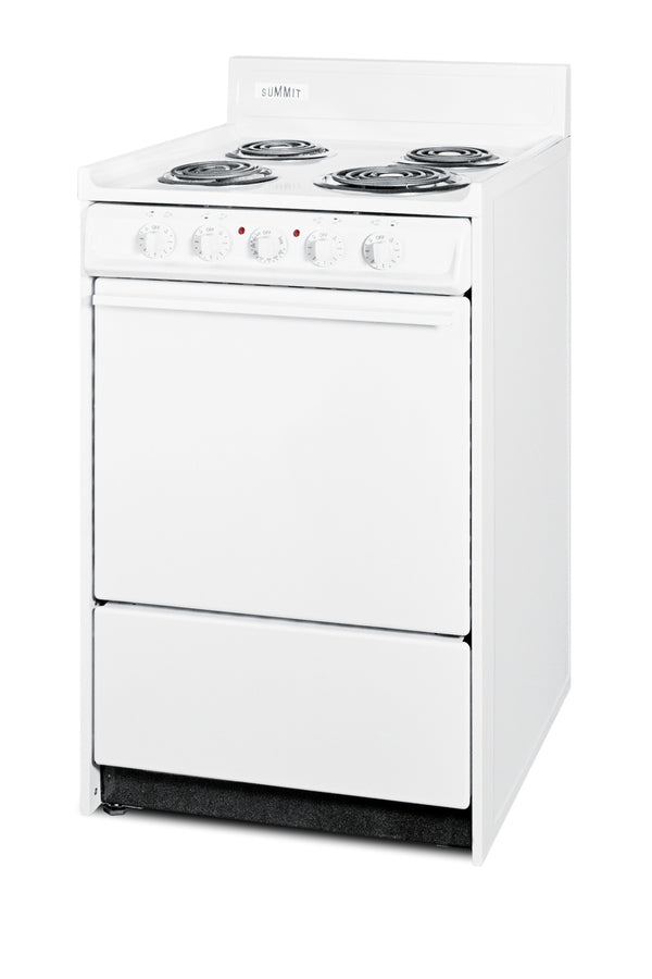 Accucold 20" Wide Electric Coil Top Range in White
