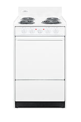 Accucold 20" Wide Electric Coil Top Range in White