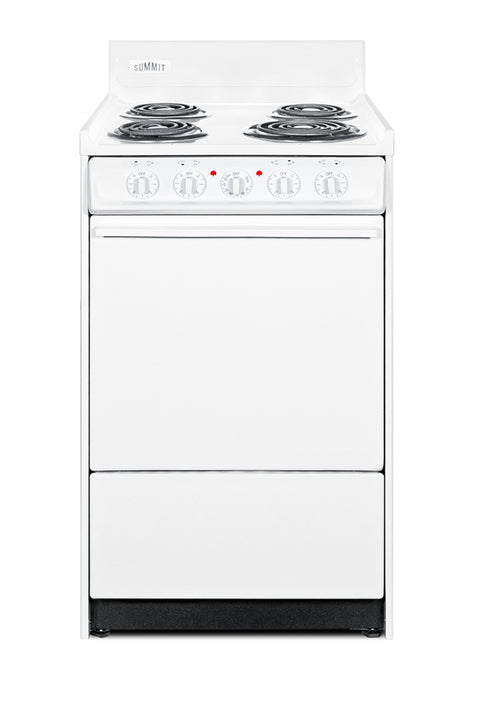 Accucold 20" Wide Electric Coil Top Range in White