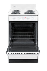 Accucold 20" Wide Electric Coil Top Range in White