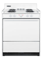 30" Wide Electric Coil Top Range in White