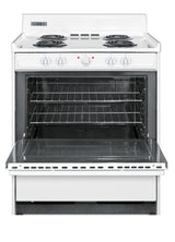 30" Wide Electric Coil Top Range in White