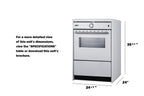 Accucold 24" Wide Induction Range in White
