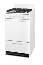 20" wide sealed burner gas range made in the USA