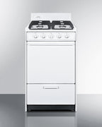 20" wide sealed burner gas range made in the USA