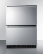Accucold 24" wide indoor/outdoor ADA compliant 2-drawer all-freezer (Model ADFD243)