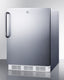 15" wide built-in outdoor residential refrigerator in stainless steel with lock and digital thermostat