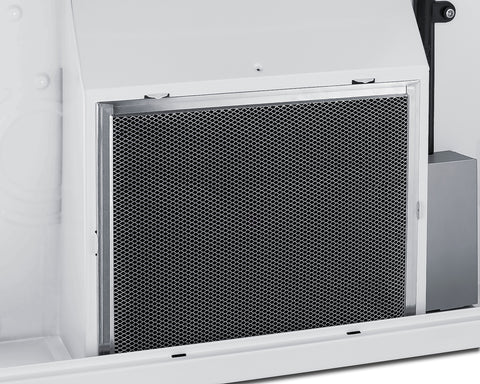 Accucold 24 inch wide convertible range hood For ADA installation