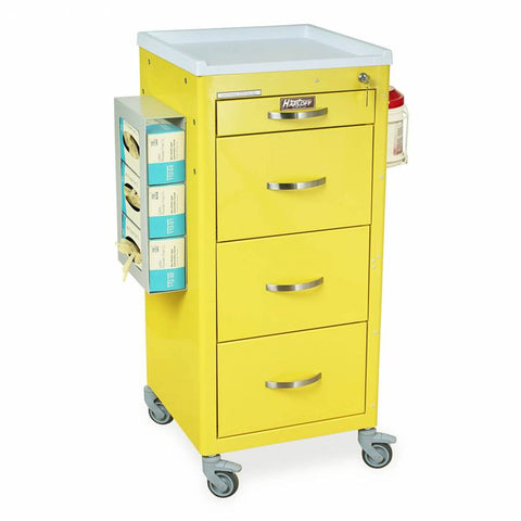 Harloff PPE CART, 19 X 43 Premium Accy Package, Custom 4 Drawer, Two Trays no Shelf