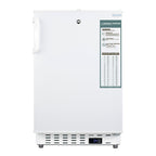 Accucold Built-in undercounter ADA compliant +2°C to +8°C all-refrigerator in white with lock – ADA404REF