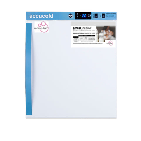 Accucold MOMCUBE countertop all-freezer for breast milk storage (Model AFZ1PVMC)
