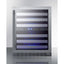24" wide built-in under-counter ADA compliant dual zone wine cellar with panel-ready door trim for residential or commer