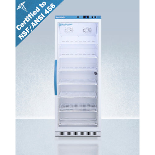 12 Cu.Ft. Upright Vaccine Refrigerator, Certified to NSF/ANSI 456 Vaccine Storage Standard