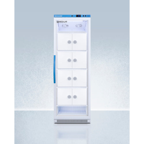 15 Cu.Ft. Upright Laboratory Refrigerator with Interior Lockers