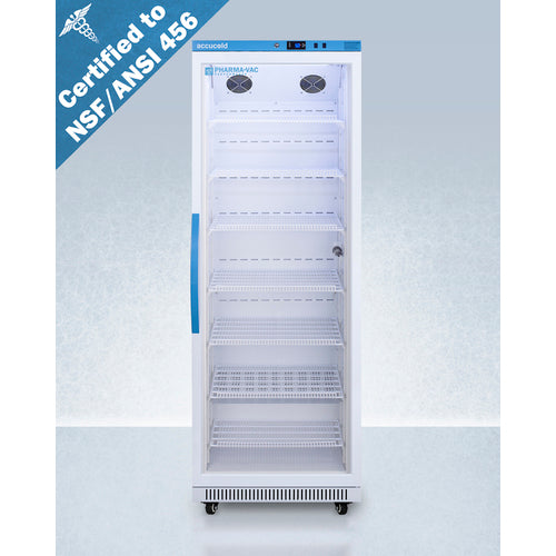 18 Cu.Ft. Upright Vaccine Refrigerator, Certified to NSF/ANSI 456 Vaccine Storage Standard