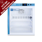 Accucold Performance Series controlled room temperature cabinet with lock, Glass Door (Model ARG2PV-CRT)