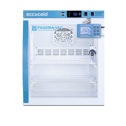 Accucold Pharma-Vac Performance Series 2 cu.ft. all-refrigerator with glass door, Glass Door, Data Logger (Model
