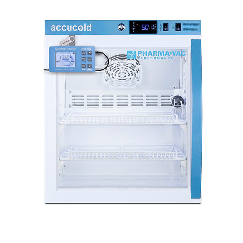 Accucold Pharma-Vac Performance Series 2 cu.ft. all-refrigerator with glass door, Glass Door, Data Logger (Model