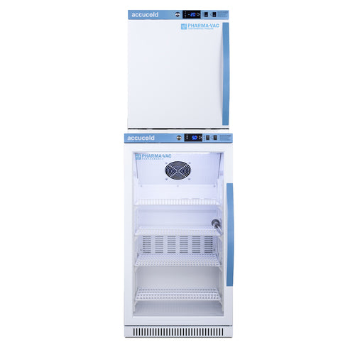 Accucold PHARMA-VAC Performance Series stacked combination of ARG31PVBIADA vaccine – ARG31PVBIADA-AFZ1PVSTACKLHD