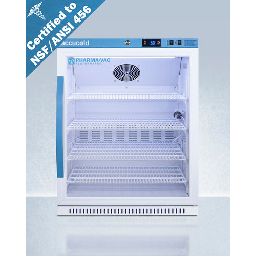 6 Cu.Ft. ADA Height Vaccine Refrigerator, Certified to NSF/ANSI 456 Vaccine Storage Standard