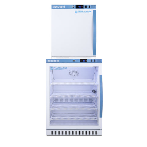 Accucold PHARMA-VAC Performance Series stacked combination of ARG6PV vaccine – ARG6PV-AFZ1PVSTACKLHD