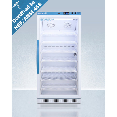 8 Cu.Ft. Upright Vaccine Refrigerator, Certified to NSF/ANSI 456 Vaccine Storage Standard