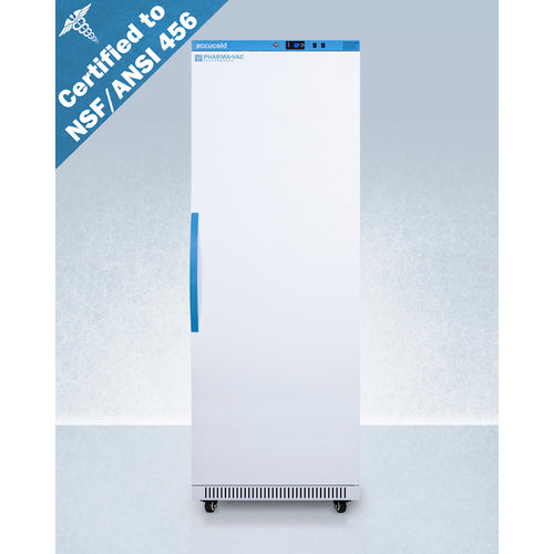 18 Cu.Ft. Upright Vaccine Refrigerator, Certified to NSF/ANSI 456 Vaccine Storage Standard